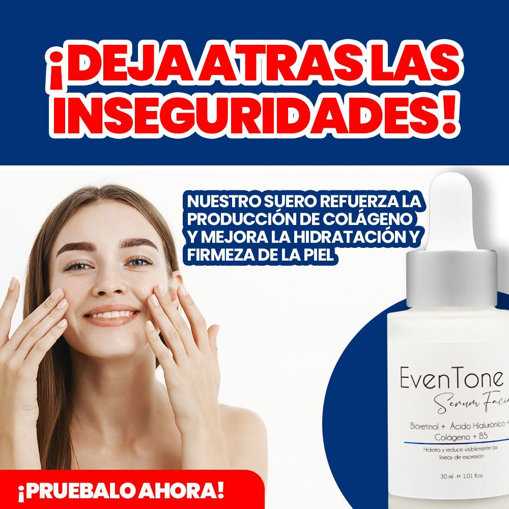 EVENTONE - SERUM FACIAL TRIPLE ACCION - RETINOL, ACIDO HIALURONICO Y COLAGENO