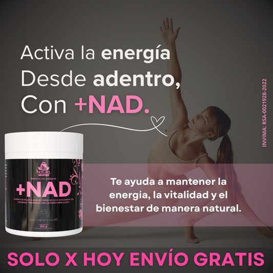 +NAD - Colágeno Natural - Alto En Vitaminas y nutrientes - Energía Renovada